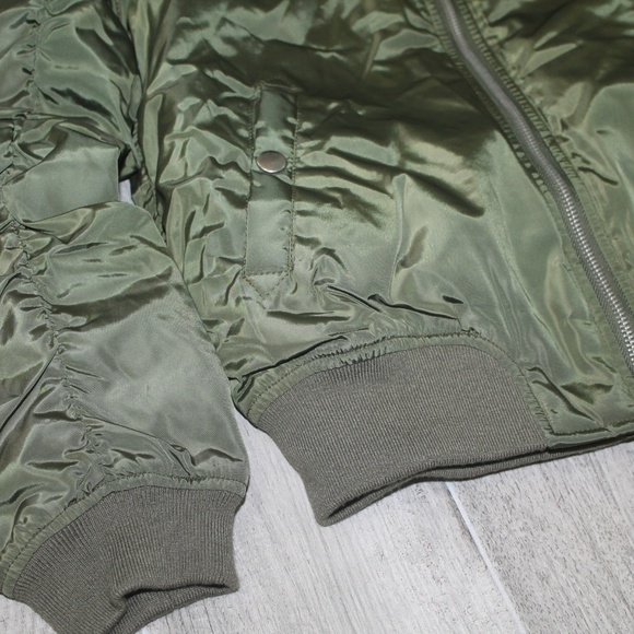 American Rag Bomber Jacket Olive - Picture 7 of 8